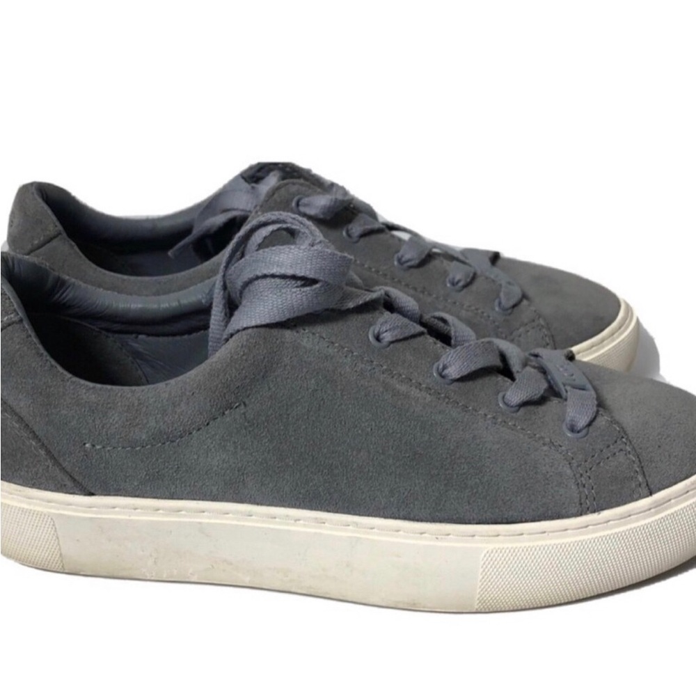Ugg gray suede lace up platform sneakers. Size 6.5